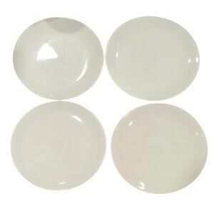Crate and Barrel Royal Stanford for Eva Zeisel Dinner Plate Set of 4 Off-White